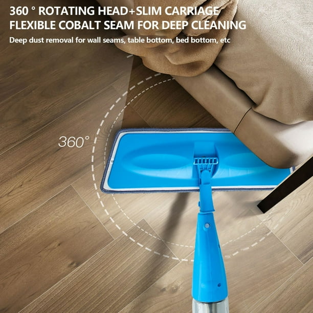 360° Rotatable Health Spray Mop with Refillable Bottle | Microfiber Floor Cleaning Mop